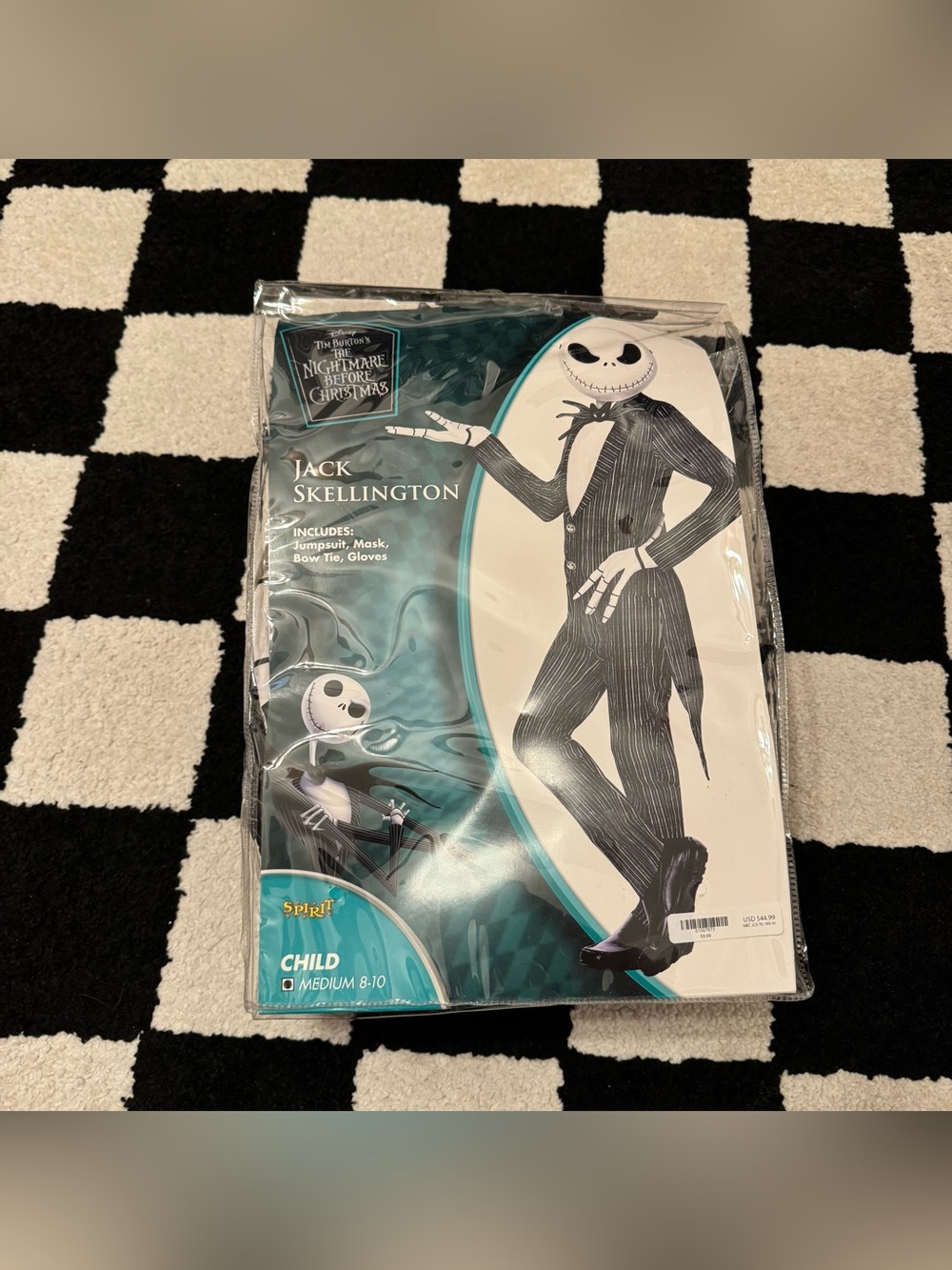 Spirit Halloween Jack Skellington Kids Costume  Size Medium